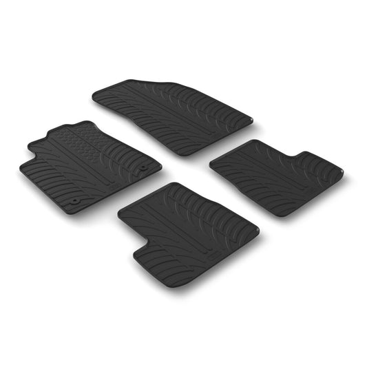 ΠΑΤΑΚΙΑ SUMISURA ΛΑΣΤΙΧΟ ΣΕ ΜΑΥΡΟ ΧΡΩΜΑ ME ΚΟΥΜΠΩΜΑΤΑ ΓΙΑ CITROEN C3 5D 04/2024+ LAMPA - 4 ΤΕΜ.