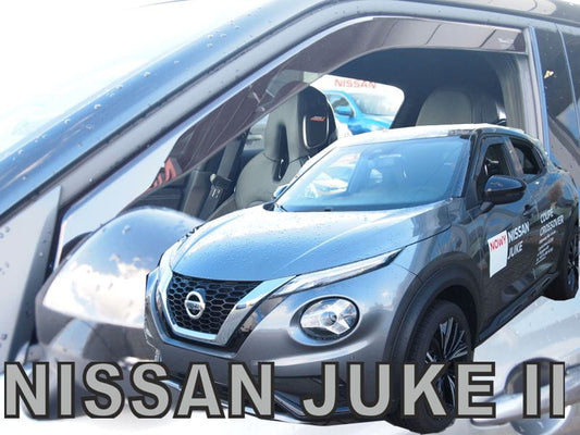 ΑΝΕΜΟΘΡΑΥΣΤΕΣ ΓΙΑ NISSAN JUKE 5D 2019+ ΖΕΥΓΑΡΙ ΑΠΟ ΕΥΚΑΜΠΤΟ ΦΙΜΕ ΠΛΑΣΤΙΚΟ HEKO - 2 ΤΕΜ.