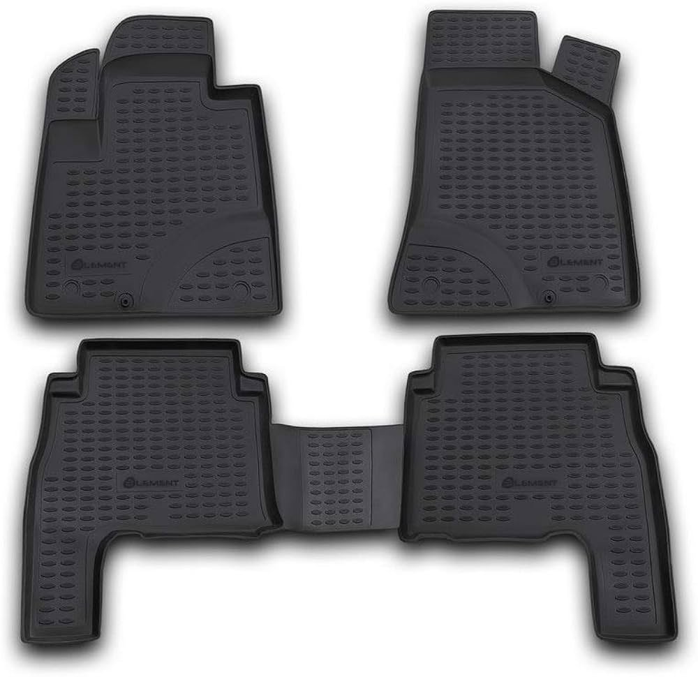 ΜΑΡΚΕ ΠΑΤΑΚΙΑ ΣΕ ΣΚΑΦΗ TPE ΛΑΣΤΙΧΟ ΓΙΑ HYUNDAI SANTA FE 2006-2010  ΣΕ ΜΑΥΡΟ ΧΡΩΜΑ NOVLINE - 4 ΤΕΜ.