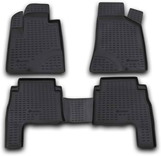 ΜΑΡΚΕ ΠΑΤΑΚΙΑ ΣΕ ΣΚΑΦΗ TPE ΛΑΣΤΙΧΟ ΓΙΑ HYUNDAI SANTA FE 2006-2010  ΣΕ ΜΑΥΡΟ ΧΡΩΜΑ NOVLINE - 4 ΤΕΜ.