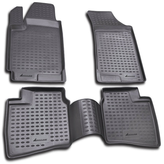 ΜΑΡΚΕ ΠΑΤΑΚΙΑ ΣΕ ΣΚΑΦΗ TPE ΛΑΣΤΙΧΟ ΓΙΑ HYUNDAI ELANTRA 3D 2007-2011  ΣΕ ΑΝΘΡΑΚΙ ΣΚΟΥΡΟ ΓΚΡΙ ΧΡΩΜΑ NOVLINE - 4 ΤΕΜ.