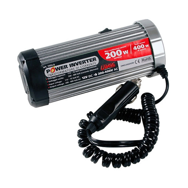 POWER INVERTER 200 ΜΕΤΑΤΡΟΠΕΑΣ 12V > 220V MAX POWER 200W - PEAK POWER 400W