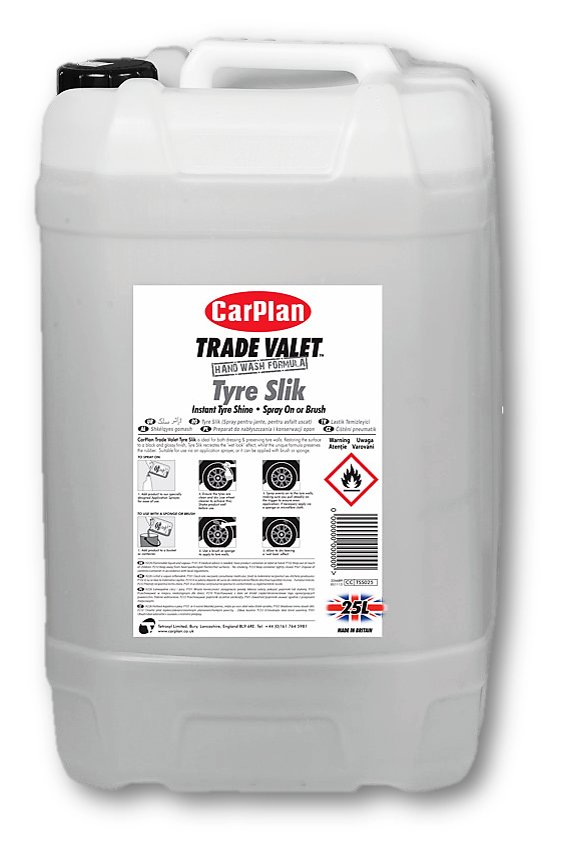 ΥΓΡΟ ΓΥΑΛΙΣΜΑΤΟΣ /ΠΡΟΣΤΑΣΙΑΣ ΕΛΑΣΤΙΚΩΝ CARPLAN TRADE VALET TIRE SLIK 25LT
