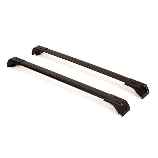 ΜΠΑΡΕΣ ΟΡΟΦΗΣ ΓΙΑ ΧΑΜΗΛΕΣ ΓΙΑ RAISED RAILS 135CM ΜΑΥΡΕΣ ΑΛΟΥΜΙΝΙΟΥ ΜΕ ΚΛΕΙΔΙ 2ΤΕΜ