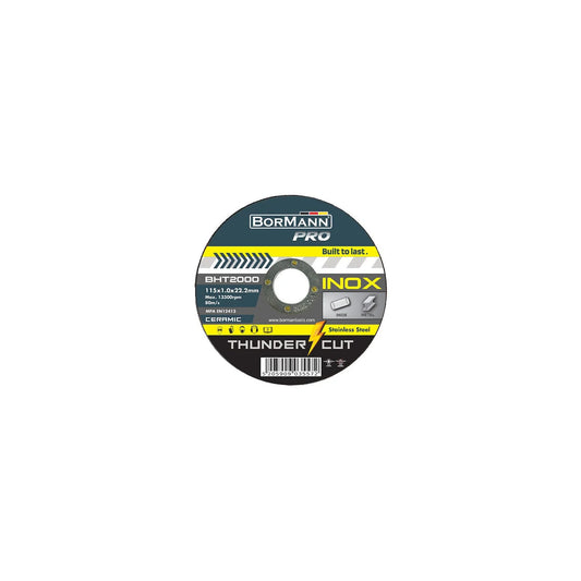 Δίσκος κοπής inox BORMANN BHT2000 Φ115X1 | Συγκόλληση & εργαλεία συνεργείου