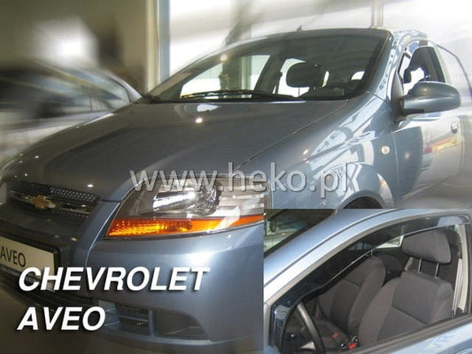 ΑΝΕΜΟΘΡΑΥΣΤΕΣ ΓΙΑ CHEVROLET AVEO CLASSIC 5D 2004-2011 / KALOS 5D 2004-2008 HTB ΖΕΥΓΑΡΙ ΑΠΟ ΕΥΚΑΜΠΤΟ ΦΙΜΕ ΠΛΑΣΤΙΚΟ HEKO - 2 ΤΕΜ.